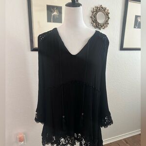 Knox Rose Black Bohemian Tunic ✨🖤✨